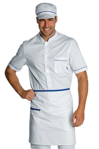Grembiule vita bianco blu - bianco,
