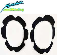 SAPONETTE KNEE SLIDER TUTA MOTO PISTA RACING BIANCHE PER ARLEN NESS - NOVITA'!