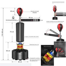 stand kick boxing bar sparbar sacco boxe da terra fitboxe punching bag trainer