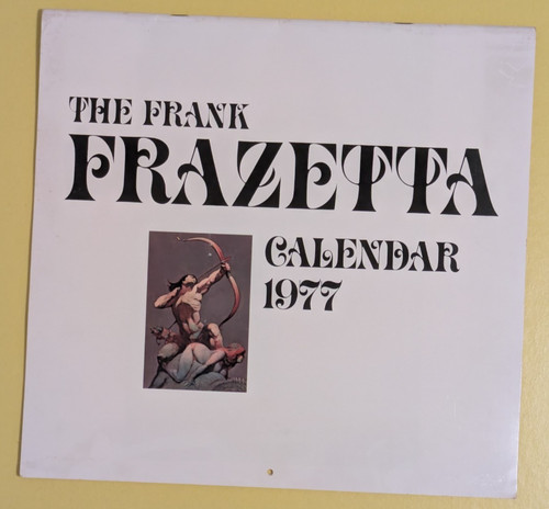 Calendario frank frazetta 1977 - calendario,