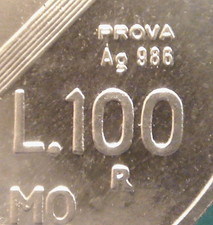 REPUBBLICA ITALIANA 100 LIRE 1974 MARCONI PROVA ARGENTO ASTUCCIO ZECCA FDC R 2