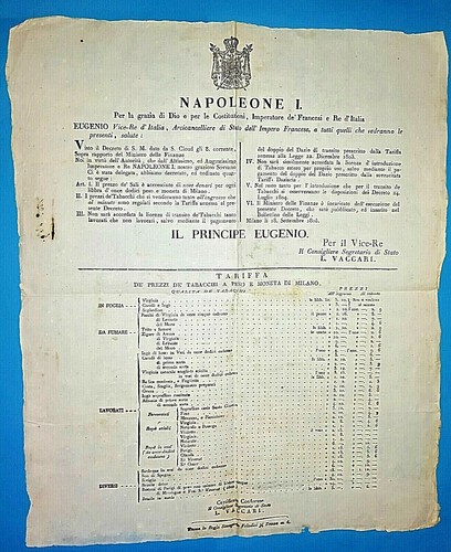 Ff983 napoleone tariffa - ff983-napoleone, 1°-tariffa