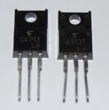 1coppia (1+1) 2SA1837 & 2SC4793 transistor audio amplifier A1837 & C4793 Toshiba