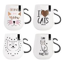 Set di 4 tazze design gatto