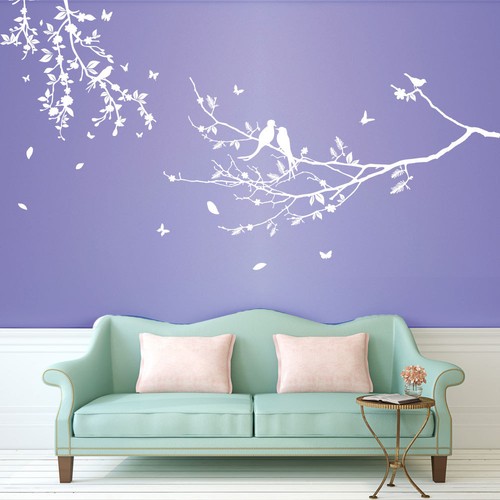 Adesivi decorazioni uccellini