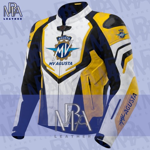 Giacca pelle moto agusta - moto, mv