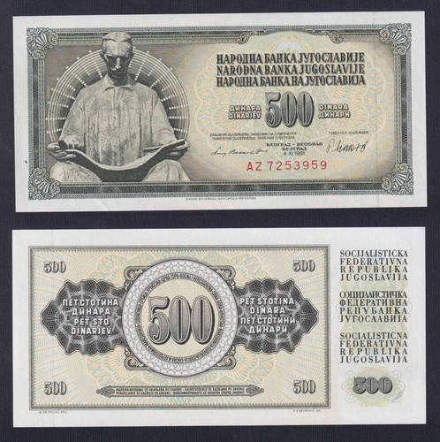 Banconota jugoslavia 500 - banconota,