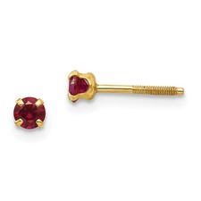 14K Oro Giallo 3mm Sintetico