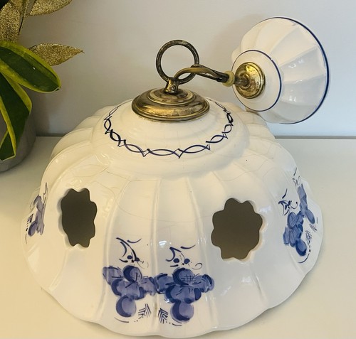 Plafoniera vintage porcellana