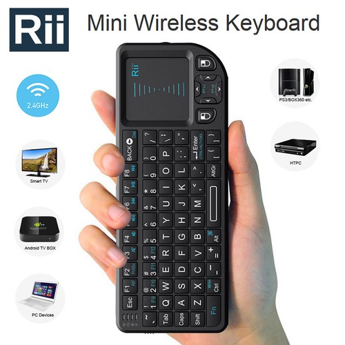 Mini tastiera wireless rii - wireless, x1