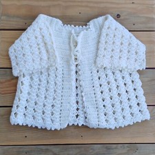 Gilet neonato maglia a mano