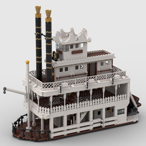 Western paddle steamer - western,