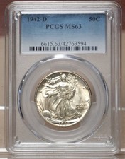 1942 mezzo dollaro walking - 1942-d,