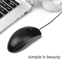 Mouse con cavo USB ergonomico