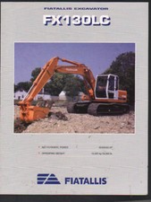 Foglietto brochure escavatore