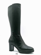Nero Giardini stivali donna tacco medio I411720D eleganti e comodi in pelle nero