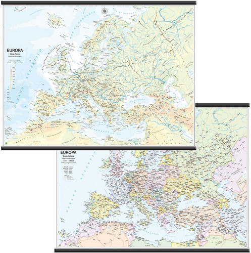 Carta murale geografica - carta,
