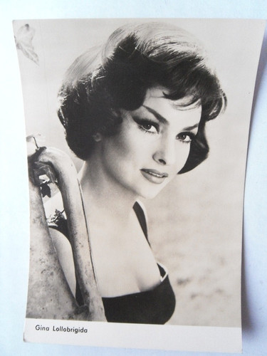 Cartolina gina lollobrigida - cartolina,