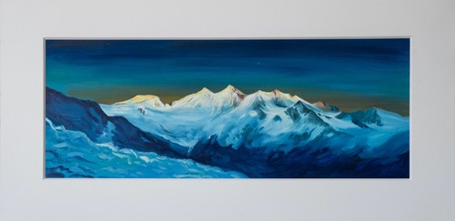 Dipinto olio montagne - dipinto,