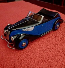 SCHUCO CLASSIC 1/18 - BMW 327 CABRIOLET - Modellino Auto Metallo BLU- #98# - 