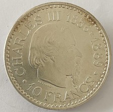 HN Principato di Monaco Ranieri III 1966 10 franchi Ag gr.25 FDC KM#146  r407