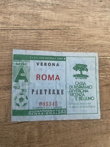 Verona roma 1982 biglietto - verona-roma,