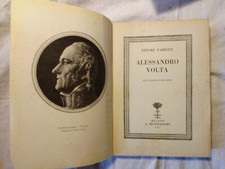 INTROVABILE LIBRO DEL 1927 : ' ALESSANDRO VOLTA  '   !!