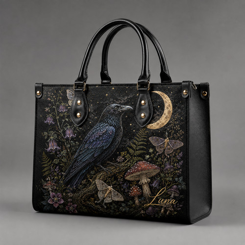 Borsa mano pelle - a, corvo