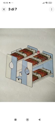Letto castello con scala - a,