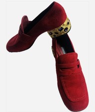 Mocassini Prada scamosciati