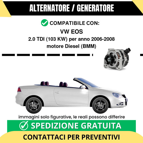 Alternatore eos tdi 103 - alternatore,