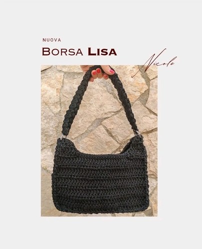 Borsa fatta all uncinetto - borsa,