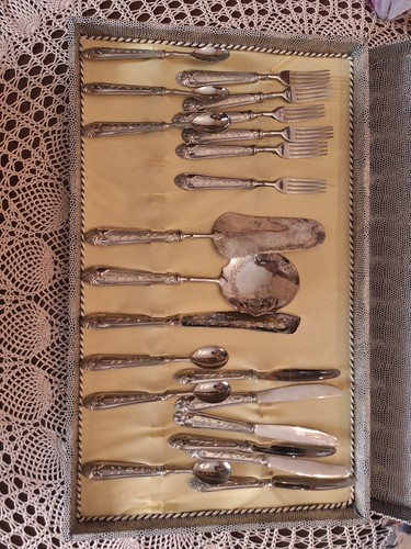 Set posate argento 800 - set,