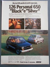 [GCG] A095 - Advertising Pubblicità -1978- FIAT 126 PERSONAL 650