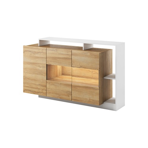 Credenza dora rovere - credenza, bianco