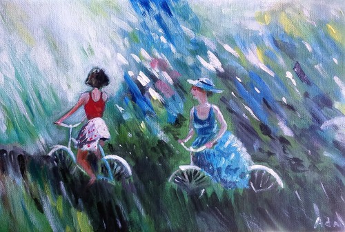 Painting ada passeggiata - ada,