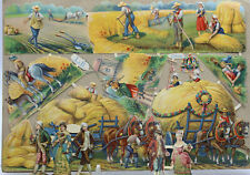 figurine l&b germany agricoltura fieno semina cavalli grano aratura raccolta