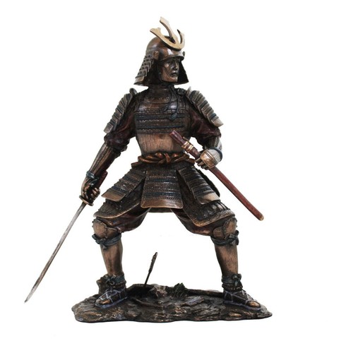 Statua guerriero samurai 24cm - guerriero,