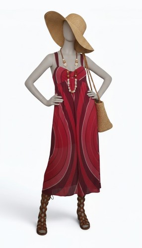 Maxi abito spiaggia pin up - da,