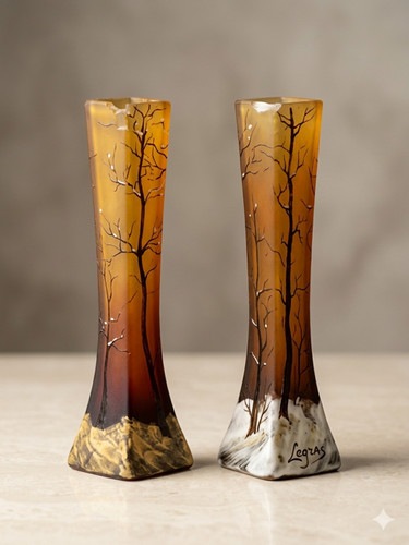 Paire vases art nouveau - de,