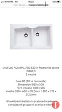 lavello cucina 2 vasche Bianco