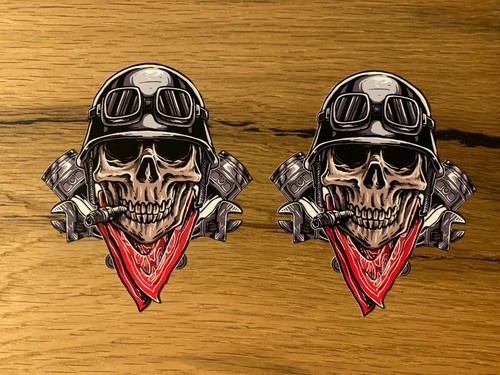 Adesivi skull moto serbatoio - adesivi,