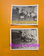 2 Foto con Mucca Carolina (Carosello) E Bimbo  Macchinina  Vintage