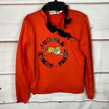 Felpa Kenzo X H&M donna M arancione giungla Parigi maglione ricamato tigre