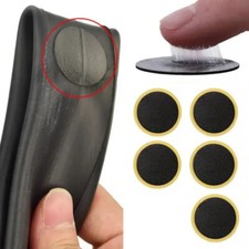 KIT 5 PEZZE RIPARA FORATURA CAMERA D' ARIA BICI BICICLETTA AUTOADESIVE NO COLLA