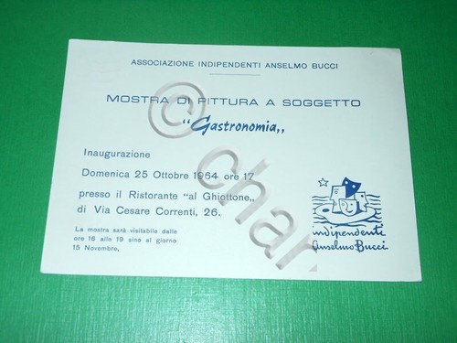 Cartolina invito mostra - cartolina,