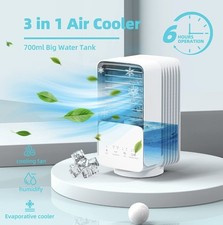 Condizionatore Portatile, 800Ml Raffreddatore D'Aria, 4 in 1 Mini Angolino rotto