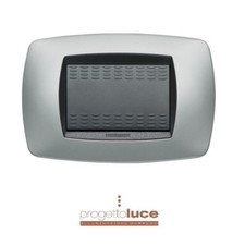 Placca Master Modo 39TC253 in tecnopolimero Titanio 3 posti