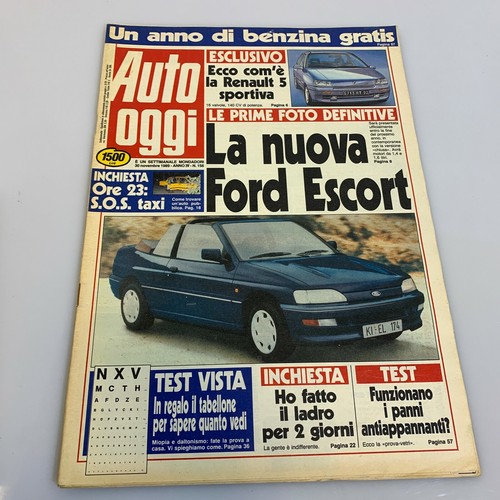 Rivista auto oggi settimanale - auto,