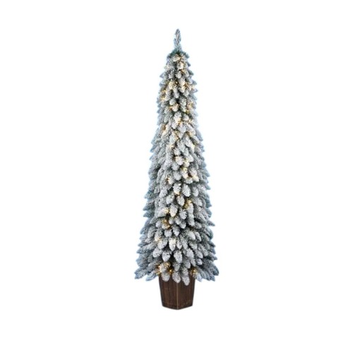 Albero natale floccato - natale,